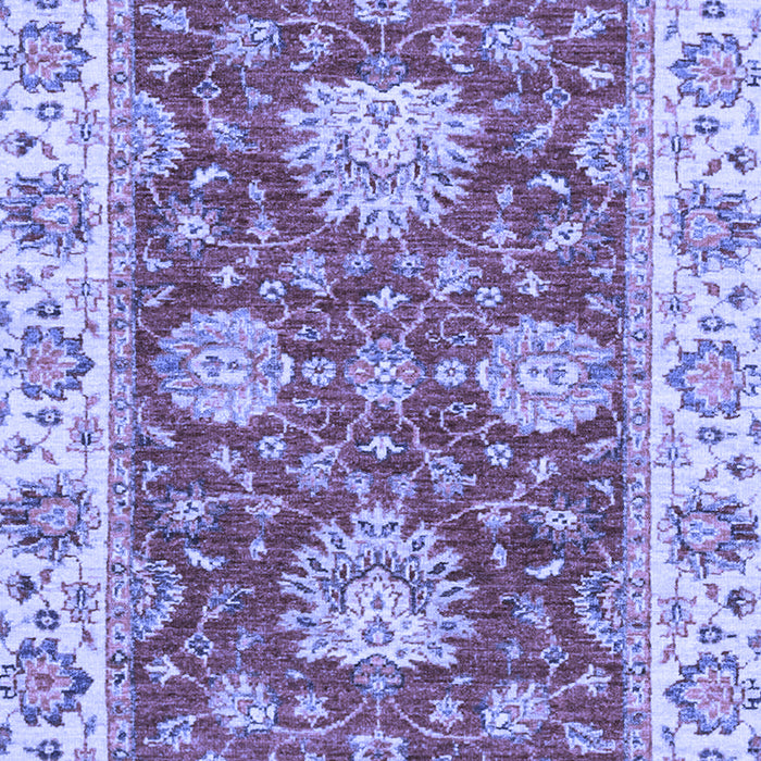 Machine Washable Oriental Blue Traditional Rug, wshabs2510blu