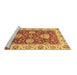 Sideview of Machine Washable Oriental Brown Traditional Rug, wshabs2510brn