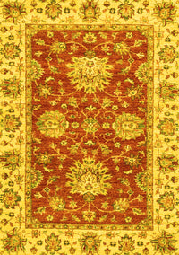 Oriental Yellow Traditional Rug, abs2510yw