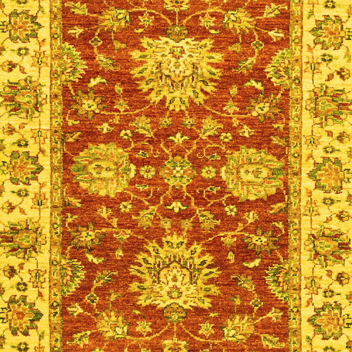 Oriental Yellow Traditional Rug, abs2510yw