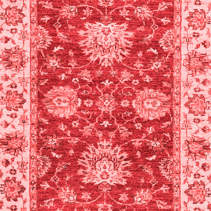 Machine Washable Oriental Red Traditional Rug, wshabs2510red