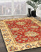 Machine Washable Abstract Red Rug in a Family Room, wshabs2510