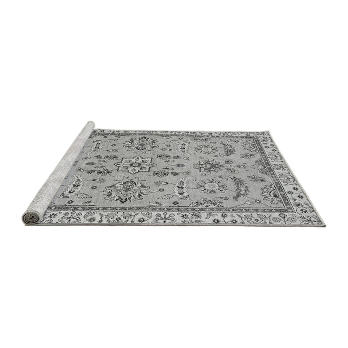 Sideview of Machine Washable Oriental Gray Traditional Rug, wshabs2511gry