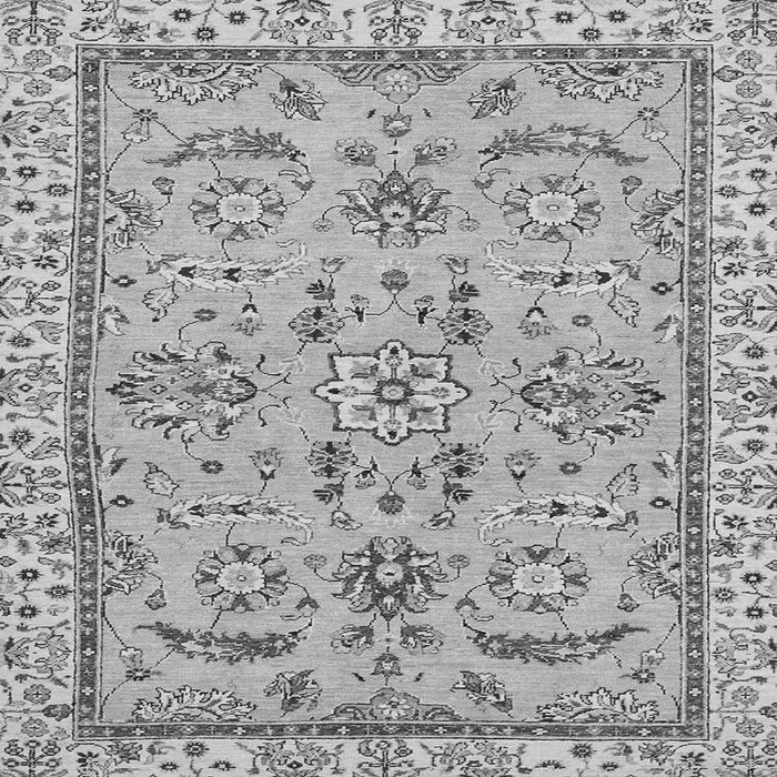 Square Oriental Gray Traditional Rug, abs2511gry