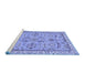 Sideview of Machine Washable Oriental Blue Traditional Rug, wshabs2511blu