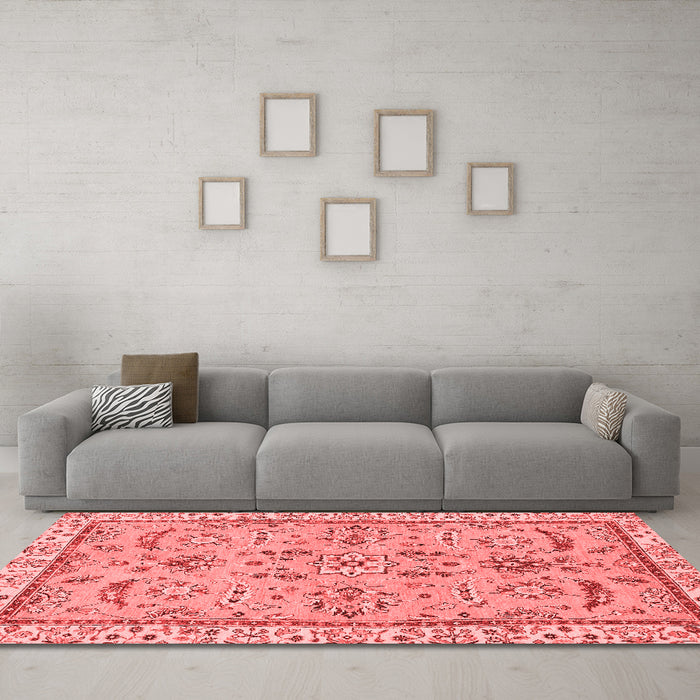 Traditional Red Washable Rugs