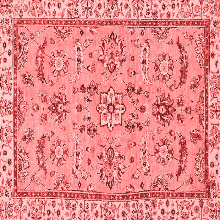 Machine Washable Oriental Red Traditional Rug, wshabs2511red