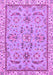 Machine Washable Oriental Purple Traditional Area Rugs, wshabs2511pur