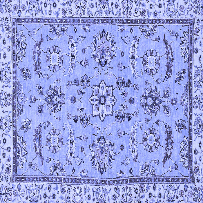 Square Oriental Blue Traditional Rug, abs2511blu