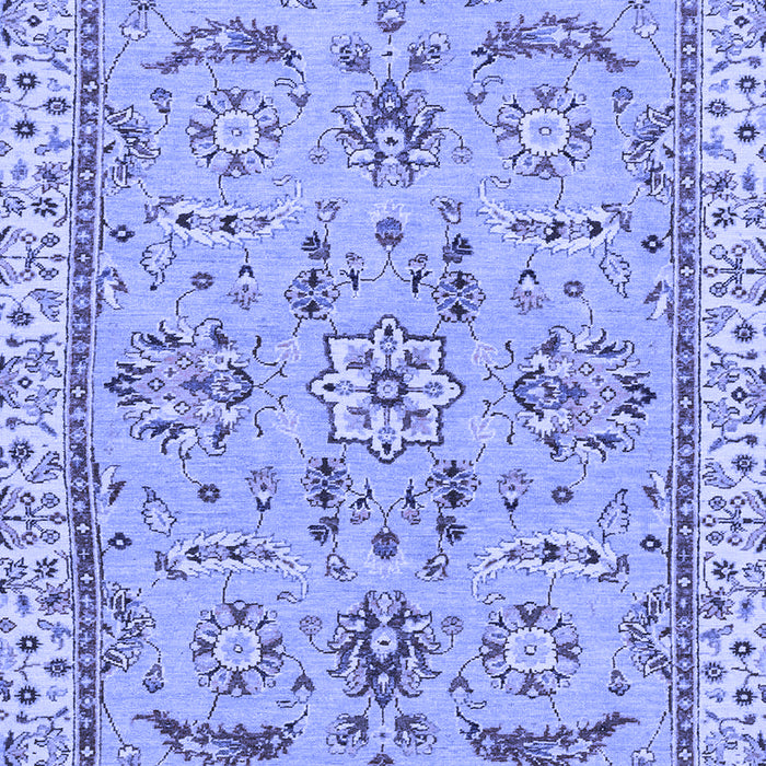 Machine Washable Oriental Blue Traditional Rug, wshabs2511blu