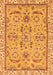 Machine Washable Oriental Orange Traditional Area Rugs, wshabs2511org