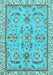 Oriental Light Blue Traditional Rug, abs2511lblu