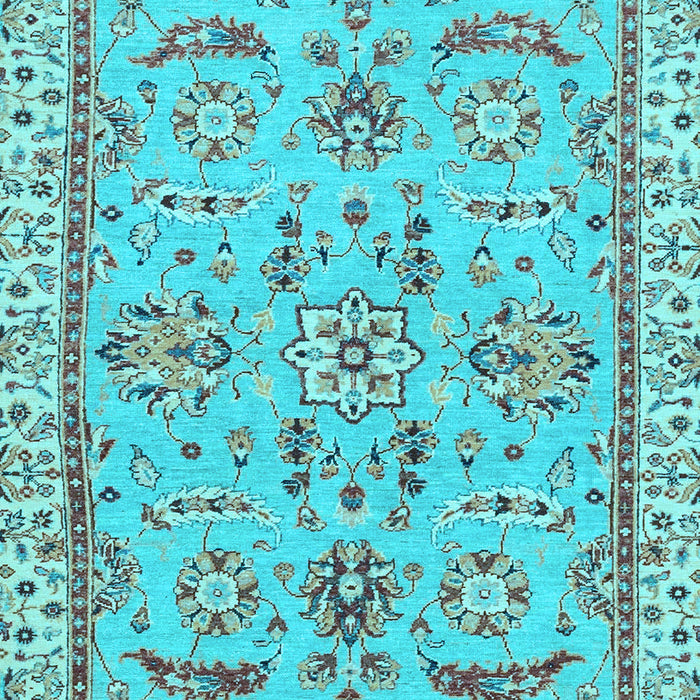 Oriental Light Blue Traditional Rug, abs2511lblu