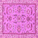 Square Oriental Pink Traditional Rug, abs2511pnk