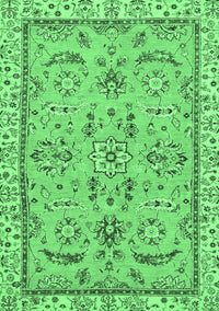 Oriental Emerald Green Traditional Rug, abs2511emgrn