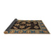 Sideview of Abstract Bakers Brown Oriental Rug, abs2512