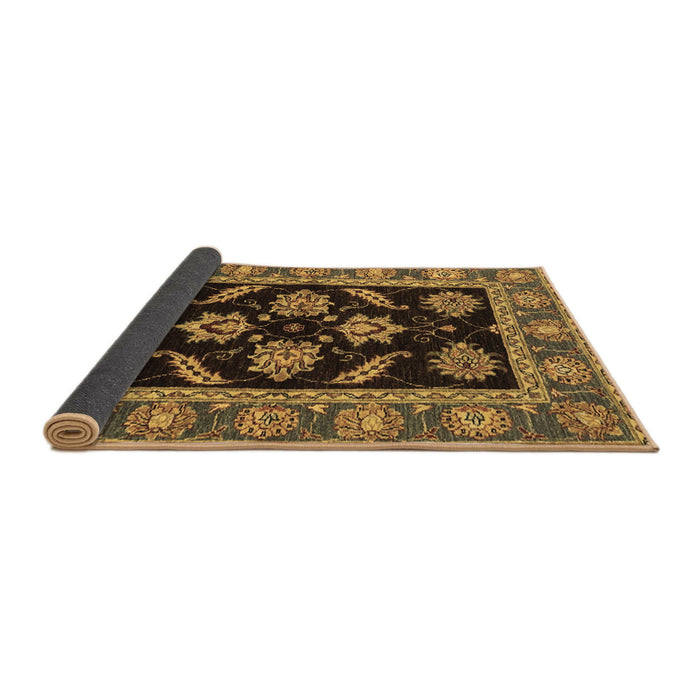 Sideview of Oriental Brown Traditional Rug, abs2512brn