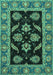 Oriental Turquoise Traditional Rug, abs2512turq