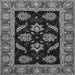 Square Oriental Gray Traditional Rug, abs2512gry