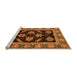 Sideview of Machine Washable Oriental Orange Traditional Area Rugs, wshabs2512org