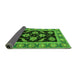 Sideview of Oriental Green Traditional Rug, abs2512grn