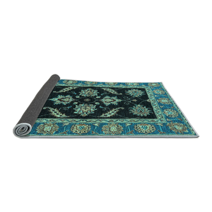 Sideview of Oriental Light Blue Traditional Rug, abs2512lblu
