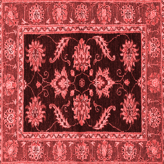 Machine Washable Oriental Red Traditional Rug, wshabs2512red