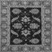 Square Machine Washable Oriental Gray Traditional Rug, wshabs2512gry
