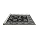Sideview of Machine Washable Oriental Gray Traditional Rug, wshabs2512gry