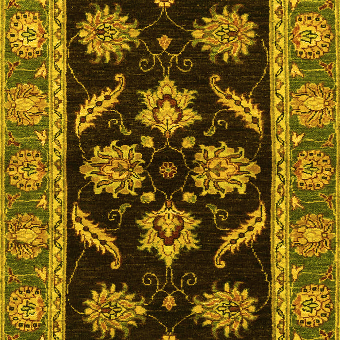 Oriental Yellow Traditional Rug, abs2512yw