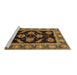 Sideview of Machine Washable Oriental Brown Traditional Rug, wshabs2512brn