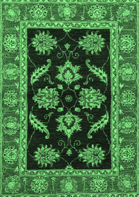 Oriental Emerald Green Traditional Rug, abs2512emgrn