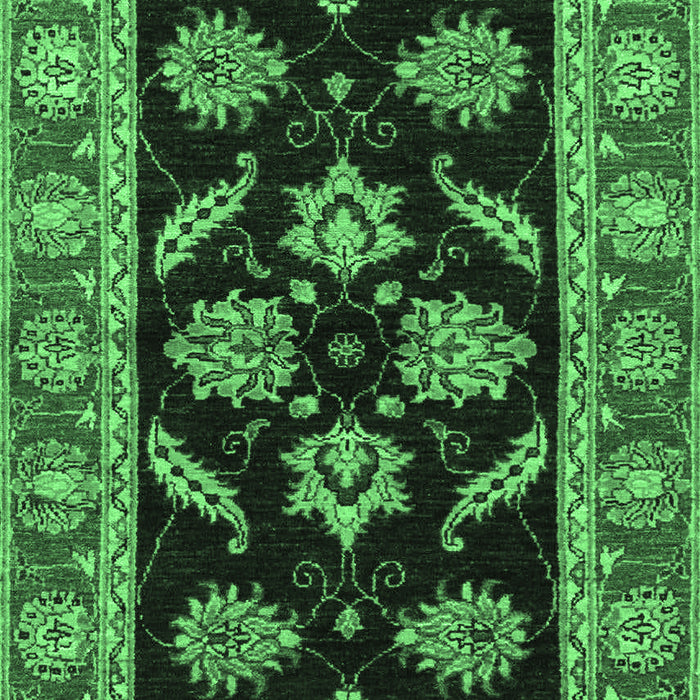 Oriental Emerald Green Traditional Rug, abs2512emgrn