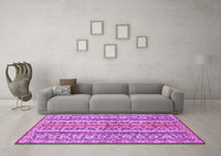 Machine Washable Abstract Purple Modern Rug, wshabs2513pur