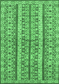 Abstract Emerald Green Modern Rug, abs2513emgrn