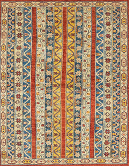 Machine Washable Abstract Yellow Rug, wshabs2513