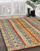 Machine Washable Abstract Yellow Rug in a Family Room, wshabs2513