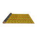 Sideview of Abstract Yellow Modern Rug, abs2513yw