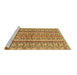 Sideview of Machine Washable Abstract Brown Modern Rug, wshabs2513brn