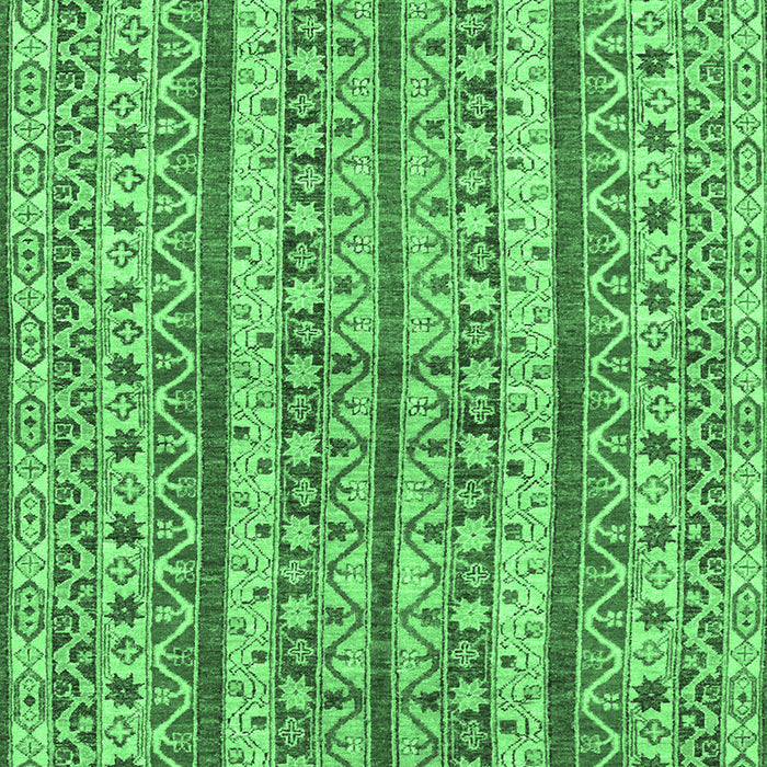 Machine Washable Abstract Emerald Green Modern Area Rugs, wshabs2513emgrn