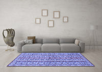 Machine Washable Abstract Blue Modern Rug, wshabs2513blu