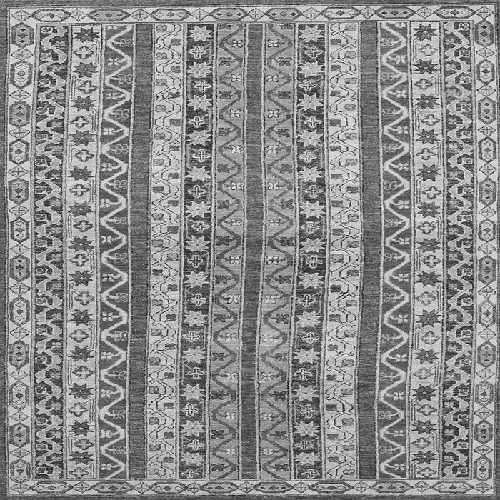 Square Abstract Gray Modern Rug, abs2513gry