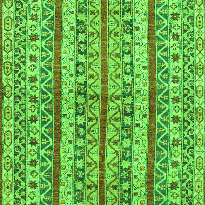 Machine Washable Abstract Green Modern Area Rugs, wshabs2513grn