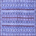 Square Abstract Blue Modern Rug, abs2513blu