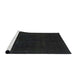 Sideview of Machine Washable Abstract Midnight Gray Rug, wshabs2514