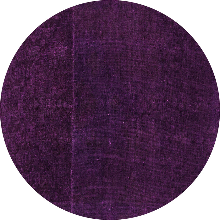 Round Abstract Pink Modern Rug, abs2514pnk