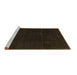 Sideview of Machine Washable Abstract Brown Modern Rug, wshabs2514brn