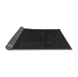 Sideview of Abstract Gray Modern Rug, abs2514gry