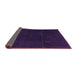 Sideview of Abstract Purple Modern Rug, abs2514pur