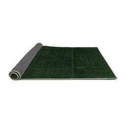 Sideview of Abstract Emerald Green Modern Rug, abs2514emgrn